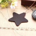 Semne de carte din piele în formă de stea