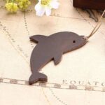 Semne de carte din piele cu delfin
