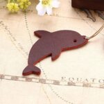 Semne de carte din piele cu delfin